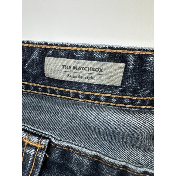 AG Adriano Goldschmied The Matchbox Slim Straight Blue Denim Jeans Pants 38 - Picture 4 of 12